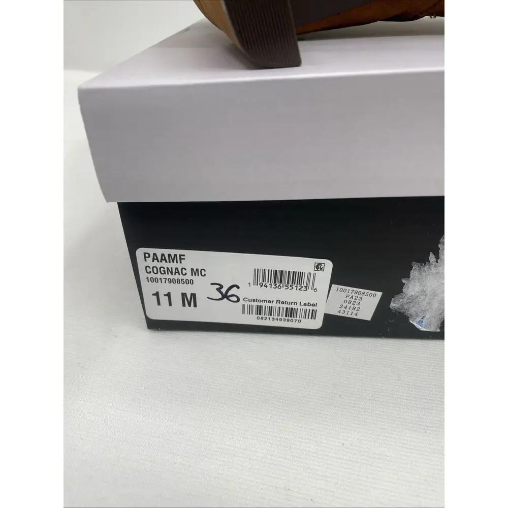 Alfani Womens PAAM Zipper Round Toe Padded Insole Booties Size 11 Cognac